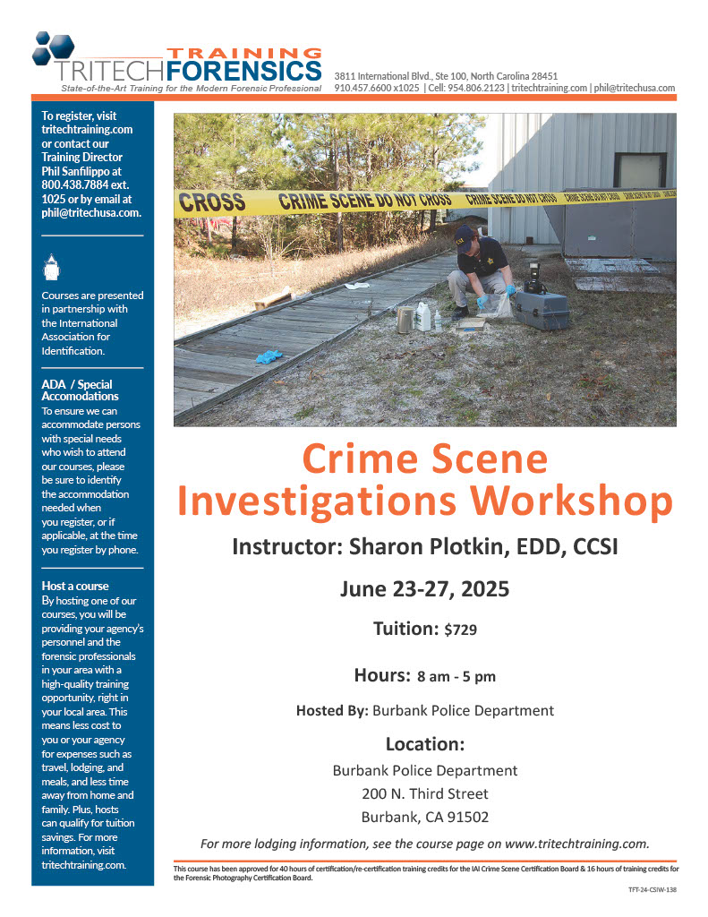 Crime Scene Investigation Workshop